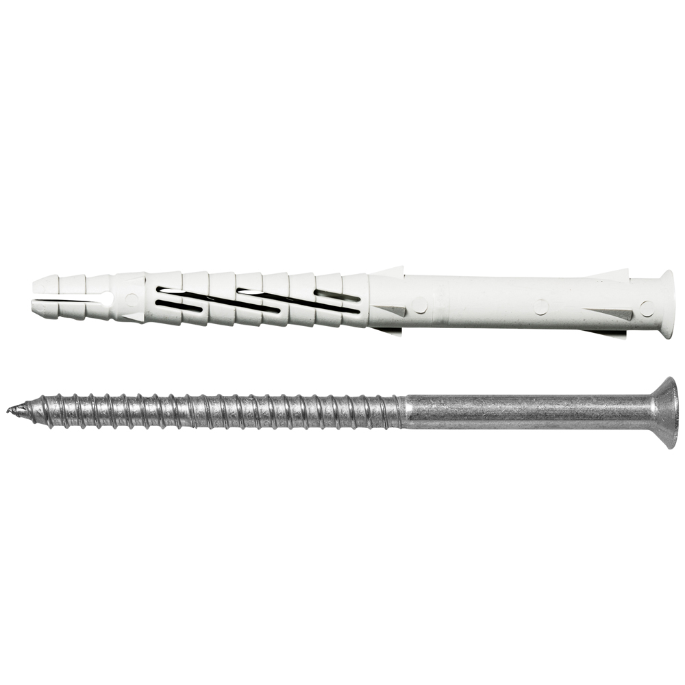 Pk (50) Upat Rahmendübel URDL Ø 10 x 120 mm mit Schraube Pk (50) Upat Rahmendübel URDL Ø 10 x 120 mm mit Schraube