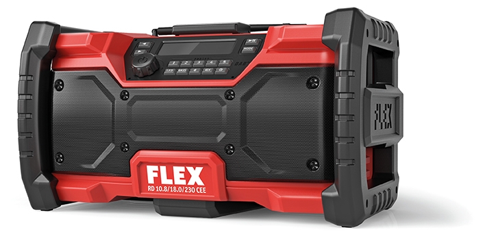 FLEX Akku-Baustellenradio RD10.8/18.0/230V DAB+Bluetooth FLEX Akku-Baustellenradio RD10.8/18.0/230V DAB+Bluetooth