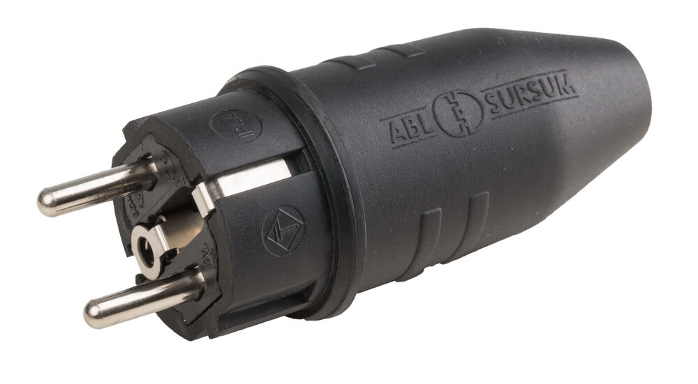 Gummi-Stecker Schuko IP44 230V (schwere Ausführung) Gummi-Stecker Schuko IP44 230V (schwere Ausführung)