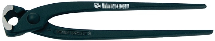 Promat Monierzange schwarz lackiert Kopf poliert Promat Monierzange schwarz lackiert Kopf poliert