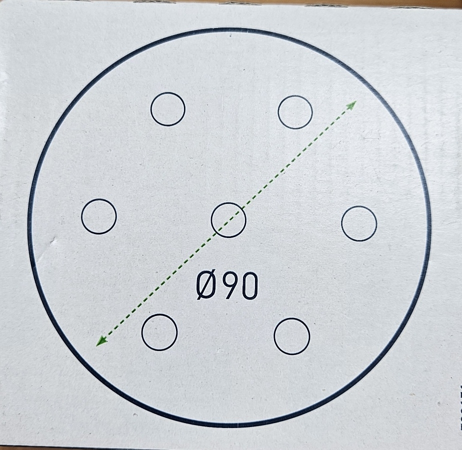 Festool Schleifscheibe STF D90/6 P320 GR/100 Grana