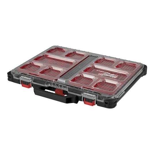 Milwaukee PACKOUT Organiser Slim m.Sortierboxen 416x64x502mm Milwaukee PACKOUT Organiser Slim m.Sortierboxen 416x64x502mm