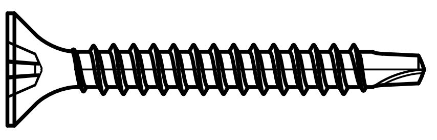 Schnellbauschrauben 3,5x55mm Bohrspitze (TEKS) 500 Stk