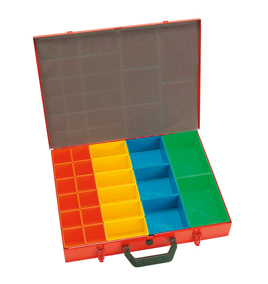 Sortimentskoffer mit 23 Boxen 440x330x66mm SK623 Sortimentskoffer mit 23 Boxen 440x330x66mm SK623