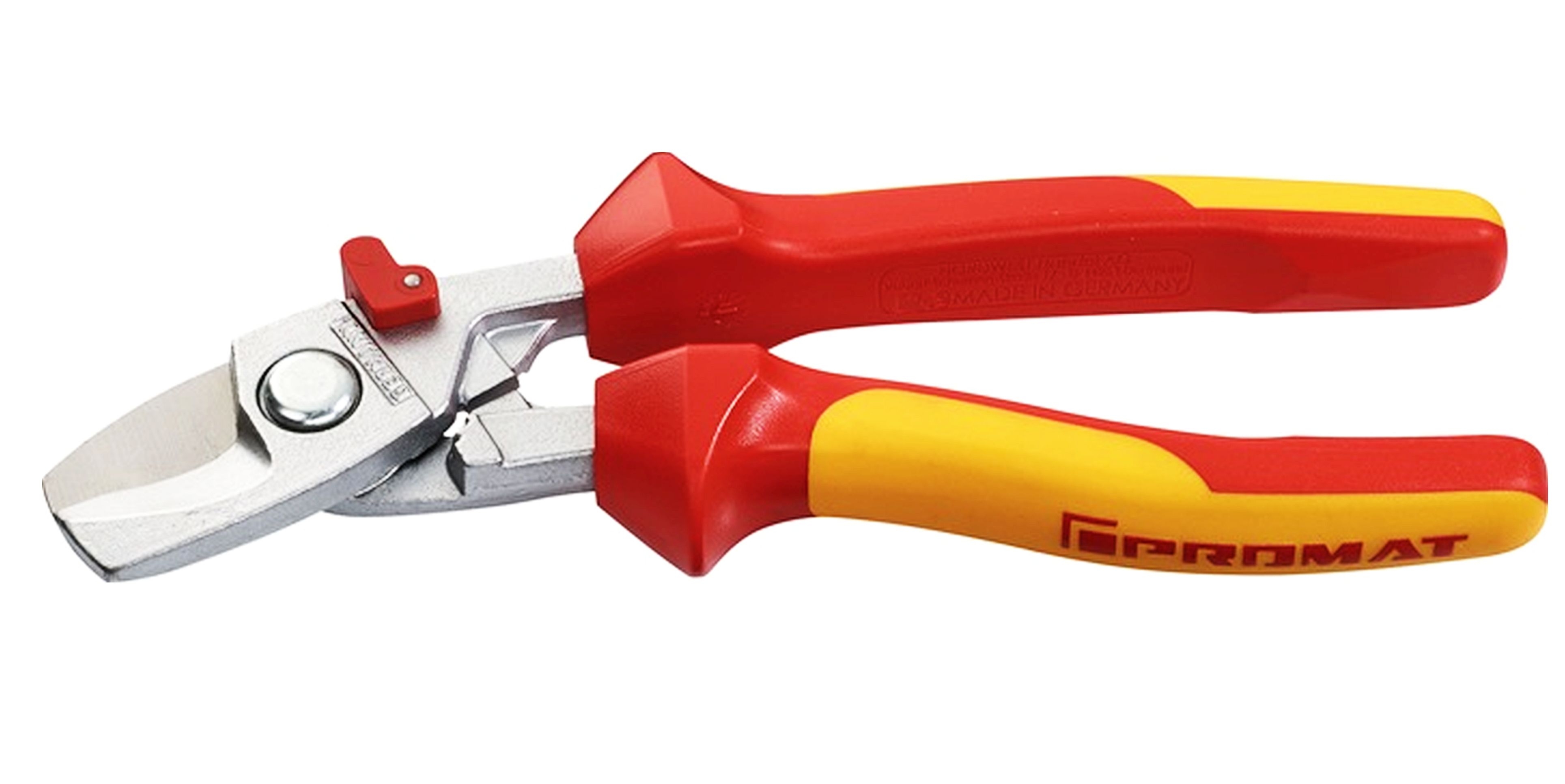PROMAT Kabelschere L.220mm Kopf pol. VDE Mehrkomp.-Hülle