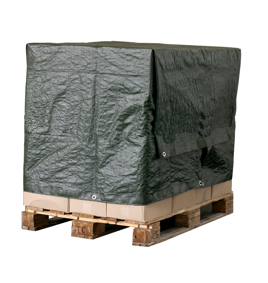 HM Müllner Abdeckplane 6x8m, 120 g/m² grün mit Ösen