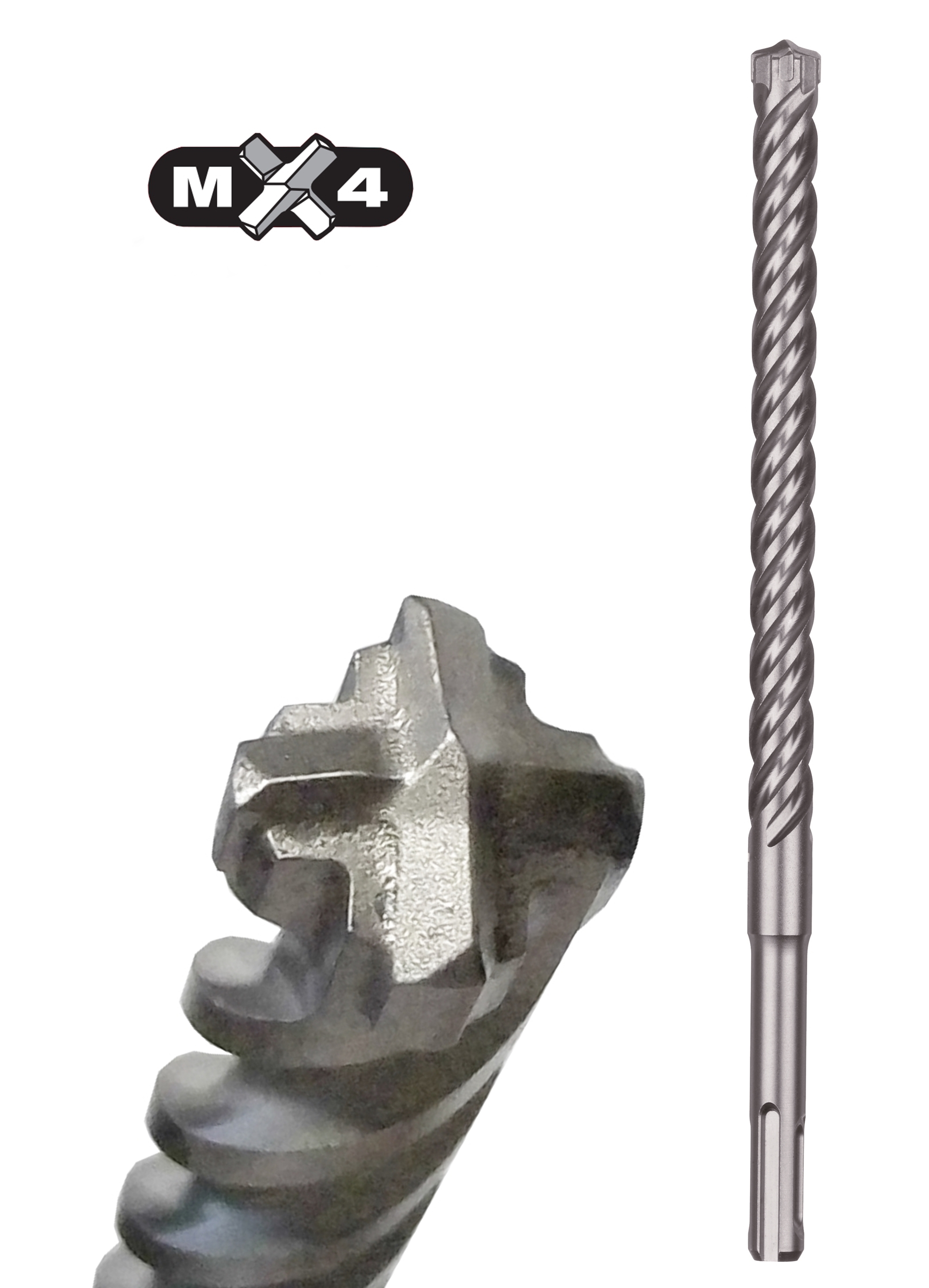 Milwaukee Hammerbohrer MX4 SDS-plus 6 x 200 x 265 mm (4-Schneiden)