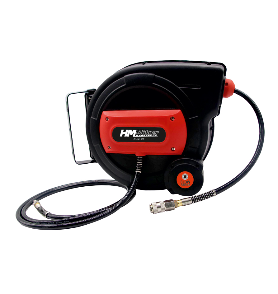 HM Müllner Druckluft-Schlauchtrommel 18m, mit Slow Automatik HM Müllner Druckluft-Schlauchtrommel 18m, mit Slow Automatik