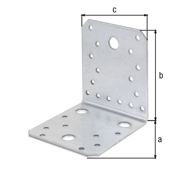 25 Stk. GAH Alberts Winkelverbinder 105x105x90x3,0mm ohne Rippe