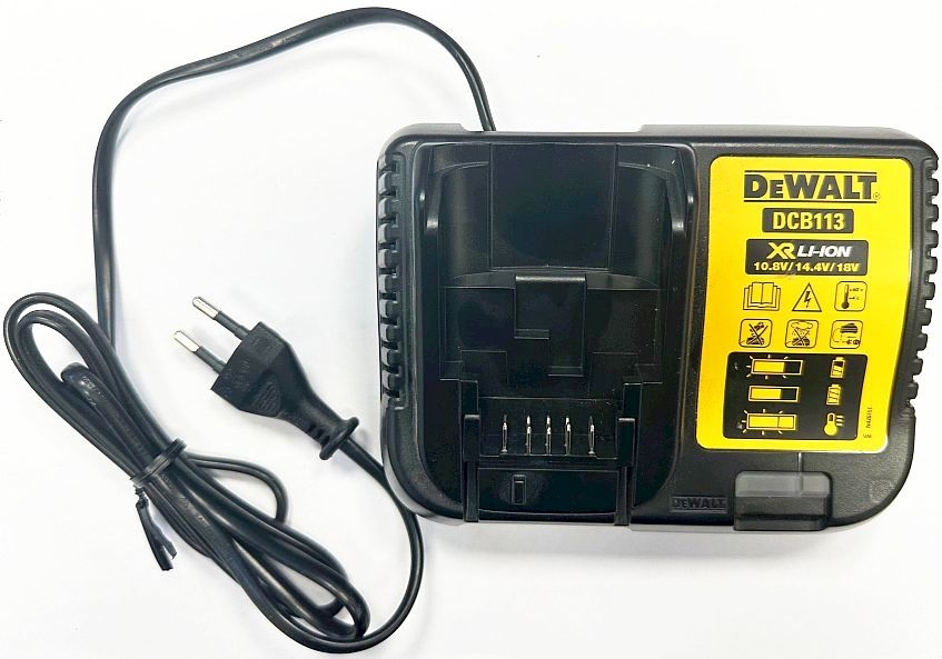 DeWalt Akku-Ladegerät DCB113-QW  für 10,8V / 12V / 14,4V / 18V