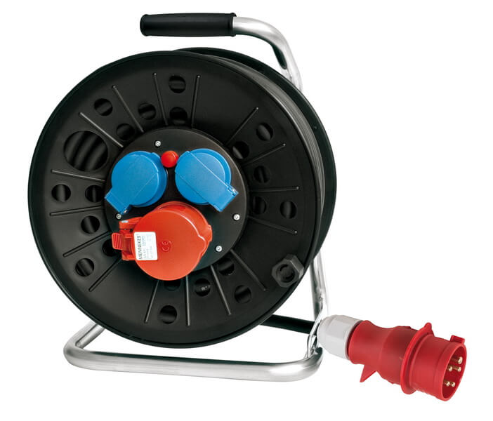 Kabeltrommel TOP-LINE 400V 25m IP44 Zulas. H07RN-F 5G1,5 Gummikabel
