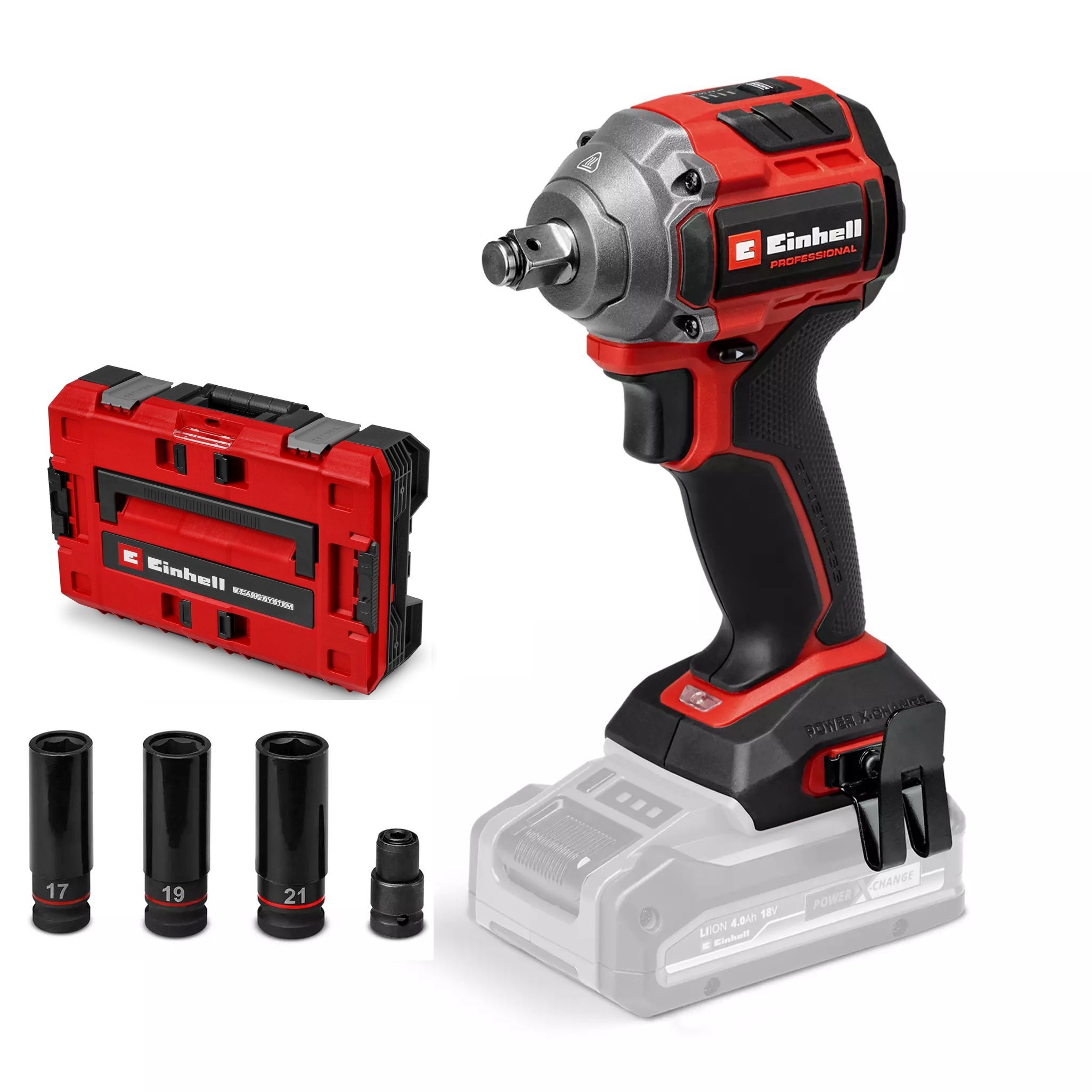Einhell Professional Akku-Schlagschrauber TP-CW 18/260-C Li BL-Set +(E-Case S-F)