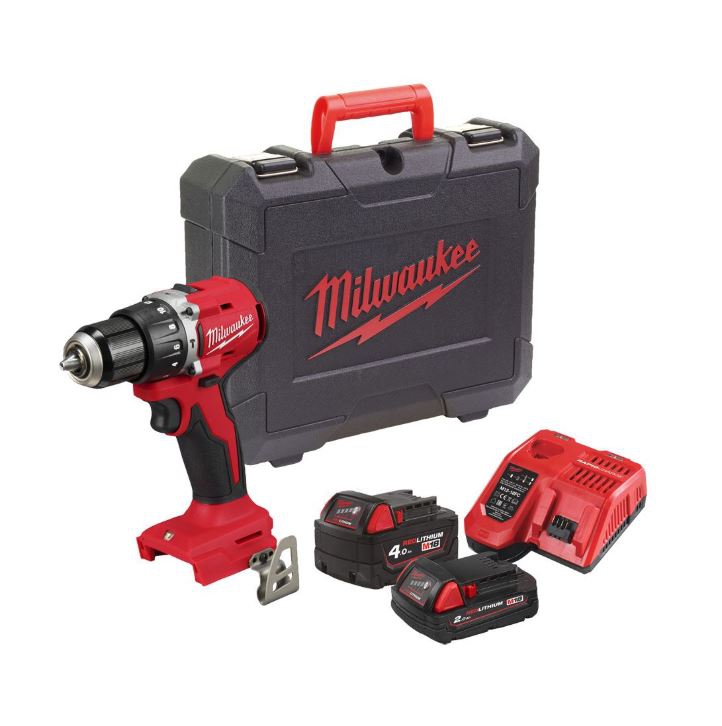 Milwaukee M18BLPDRC-422C Akku-Schlagbohrschrauber 18V (1x4Ah+1x2Ah) im Koffer Milwaukee M18BLPDRC-422C Akku-Schlagbohrschrauber 18V (1x4Ah+1x2Ah) im Koffer