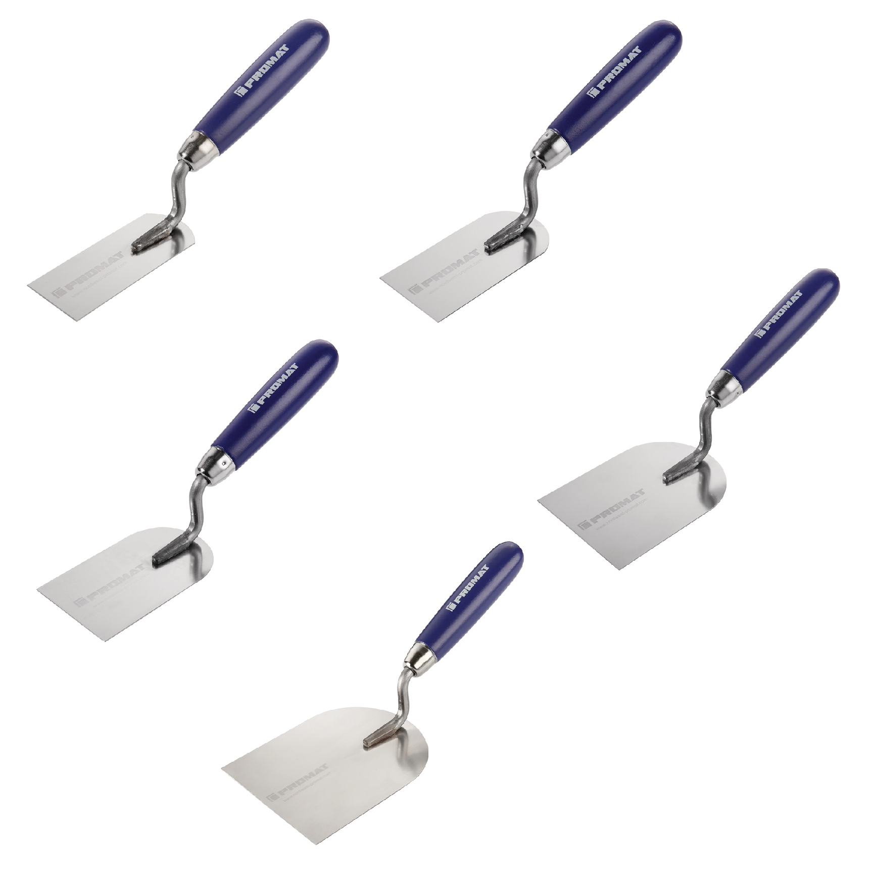 PROMAT Stukkateurspachtel Edelstahl mit Buchenholzheft