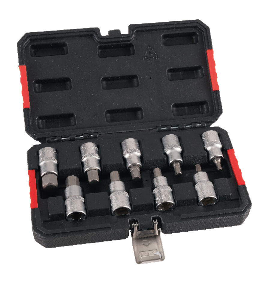 HM Müllner Inbus-/Sechskanteinsatz-Kassette 9-tlg 1/2""  SW5 - SW17 mm HM Müllner Inbus-/Sechskanteinsatz-Kassette 9-tlg 1/2""  SW5 - SW17 mm