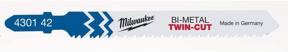 Milwaukee Stichsägebl Metall Bi-Metall 91 x 2,5/1,8 mm TWIN-CUT T123XF (5 Stk)