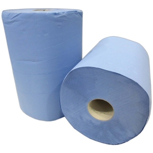 Putzpapier blau (2erPk 2x500Bl.) 3-lagig ca 36x33cm