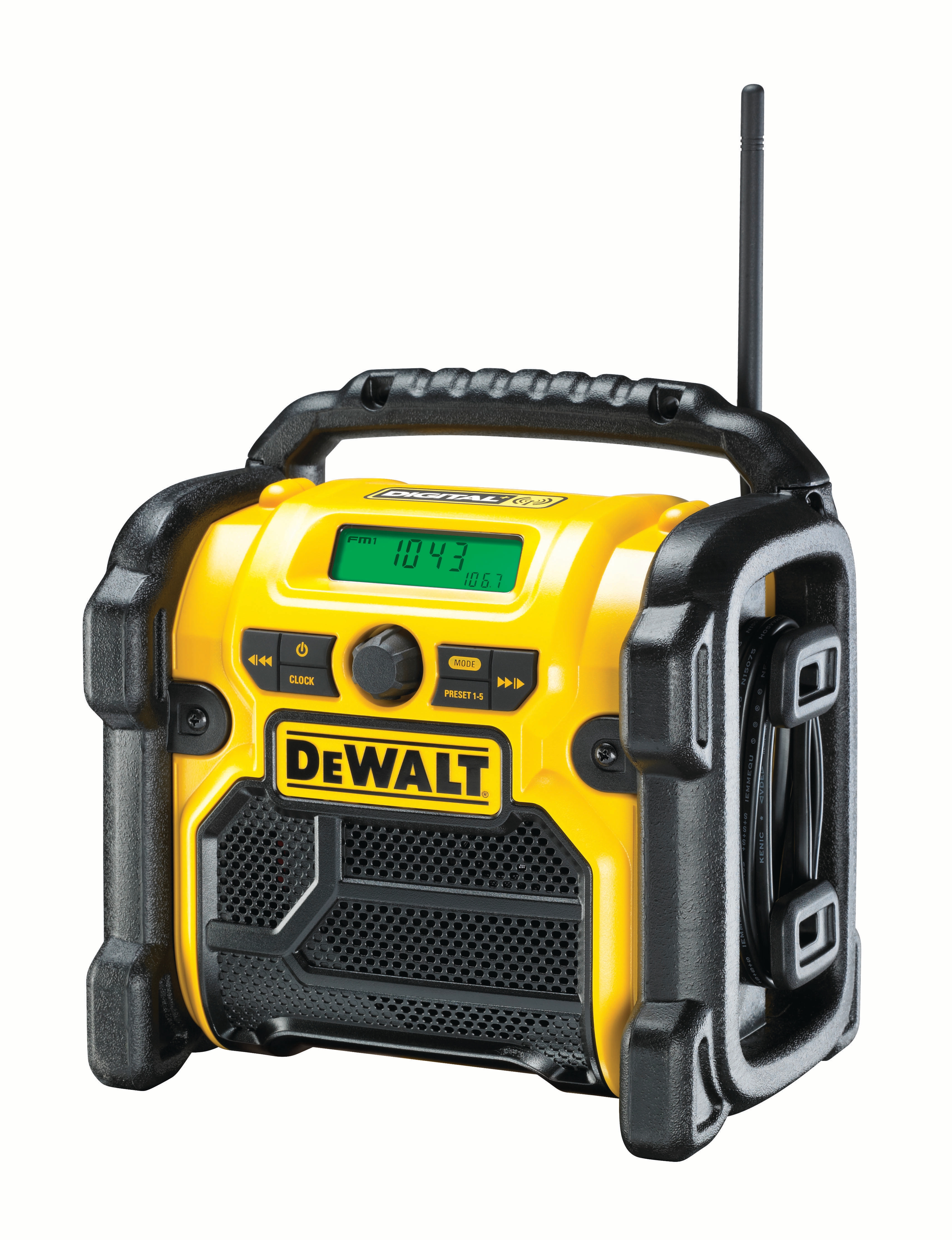 DeWalt DCR020-QW Akku- u. Netz-Radio für 10,8 - 18V DeWalt DCR020-QW Akku- u. Netz-Radio für 10,8 - 18V