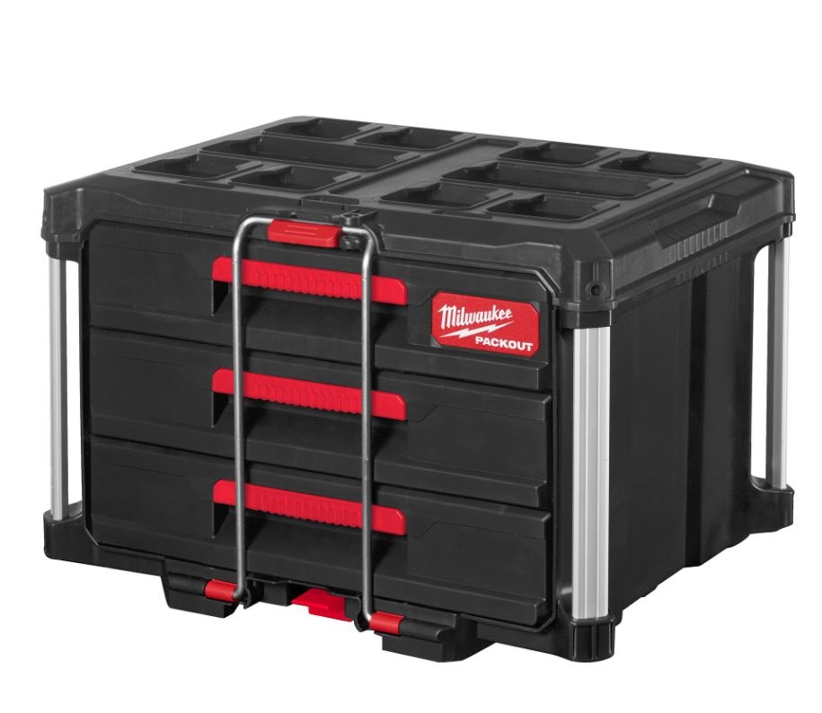 Milwaukee PACKOUT Koffer mit 3 Schubladen Milwaukee PACKOUT Koffer mit 3 Schubladen