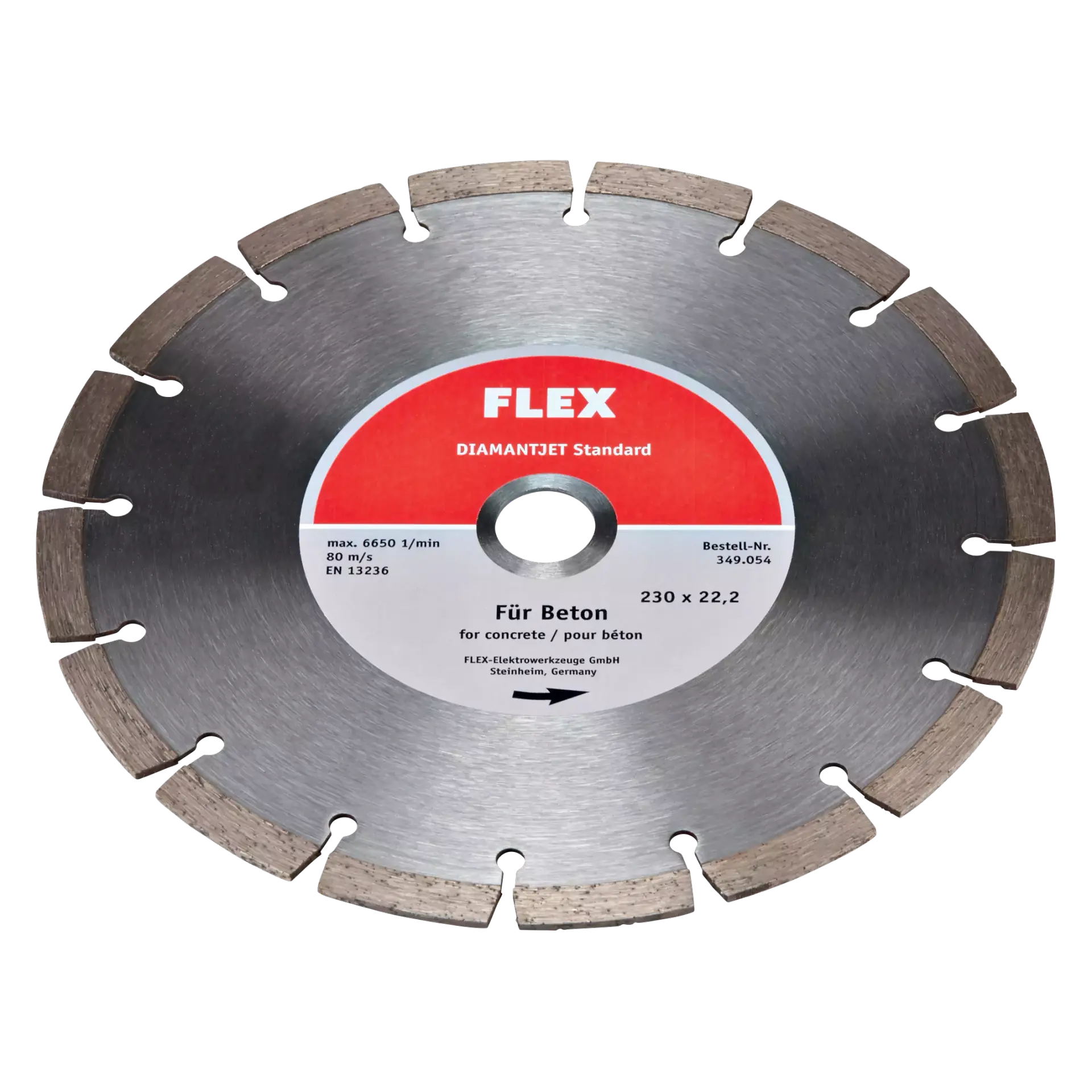FLEX Diamantjet Diamant-Trennscheibe Standard Ø 230mm Beton (D-TCS S 230x22,2)