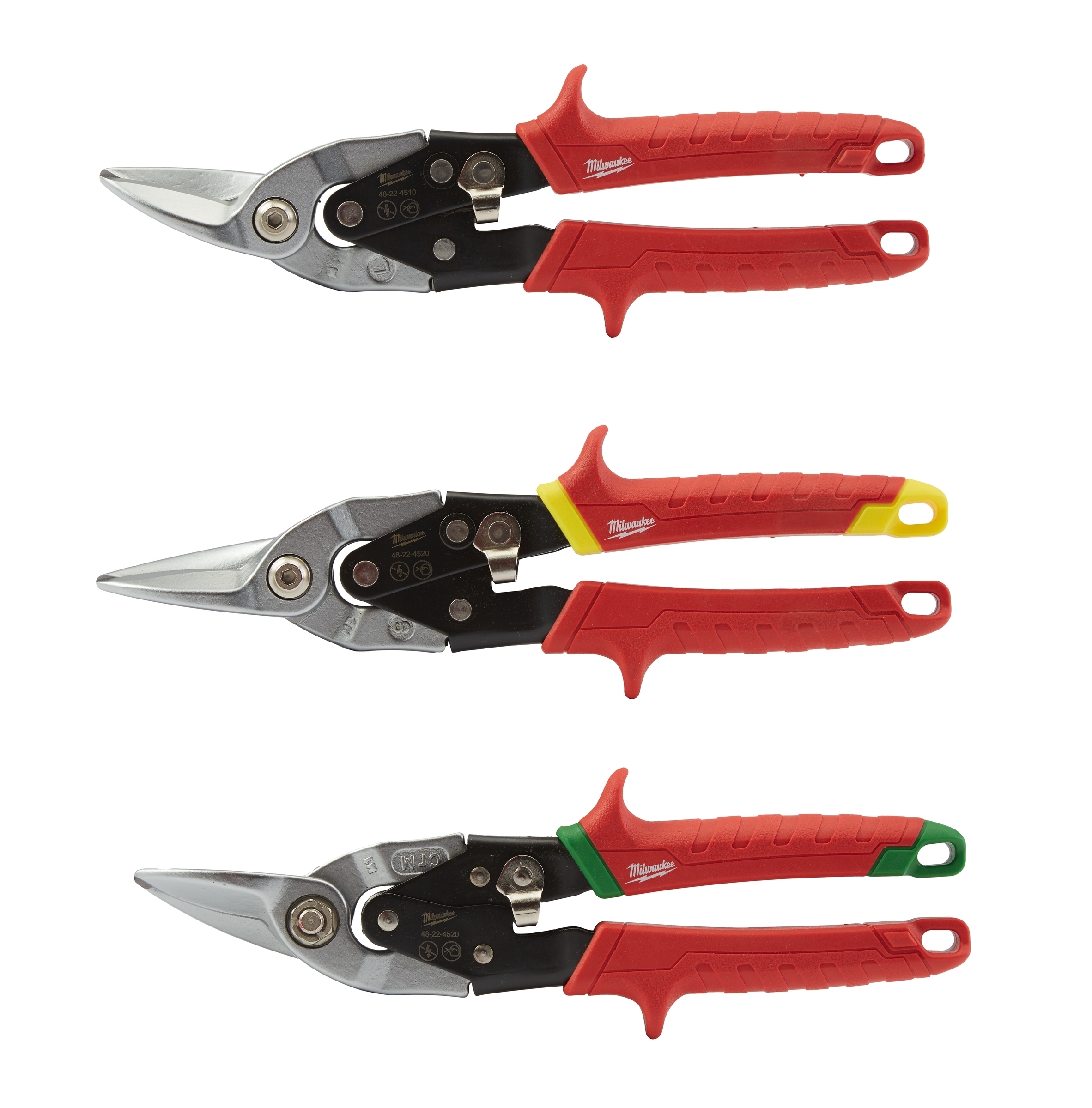 Milwaukee Blechscheren Promo-Set 3-teilig Milwaukee Blechscheren Promo-Set 3-teilig
