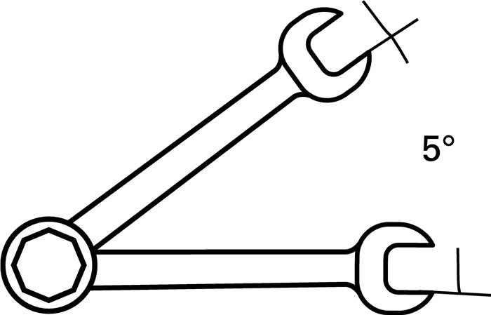 Maulringratschenschlüssel Schlüsselweite 11 mm Länge 168 mm gerade PROMAT