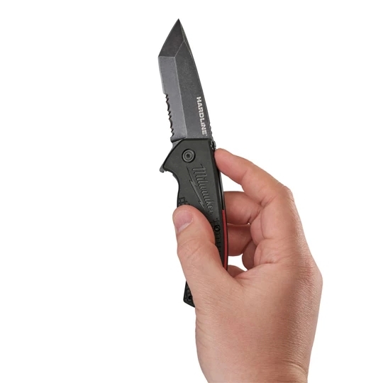 Milwaukee HARDLINE Premium-Klappmesser mit partiellem Wellenschliff
