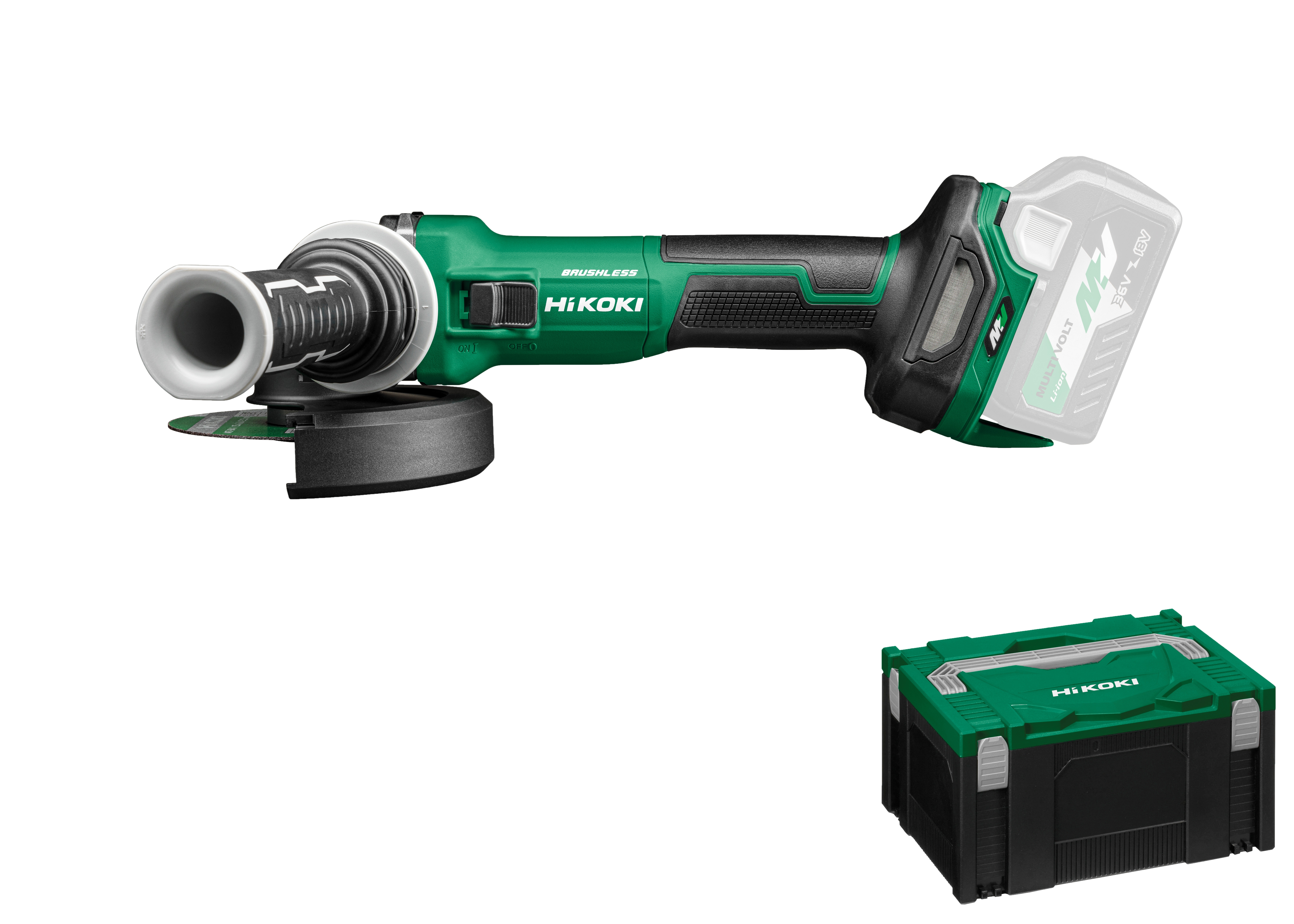 HIKOKI G3613DE (Basic) (HSC III) 36V Akku-Winkelschleifer (Brushless)