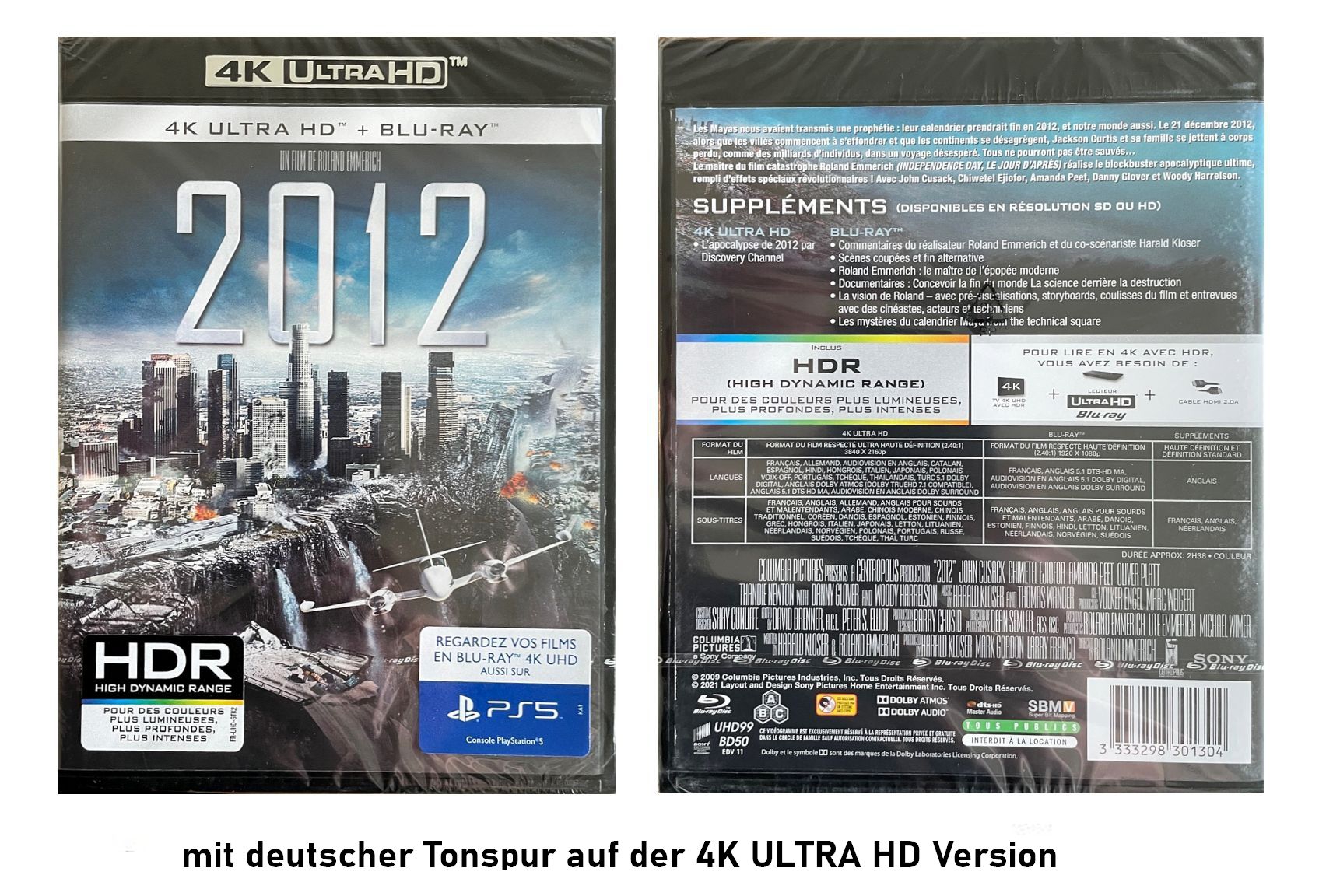 2012 (4K Ultra HD +Blu-ray) mit deutschem 4K Ton (von Roland Emmerich)