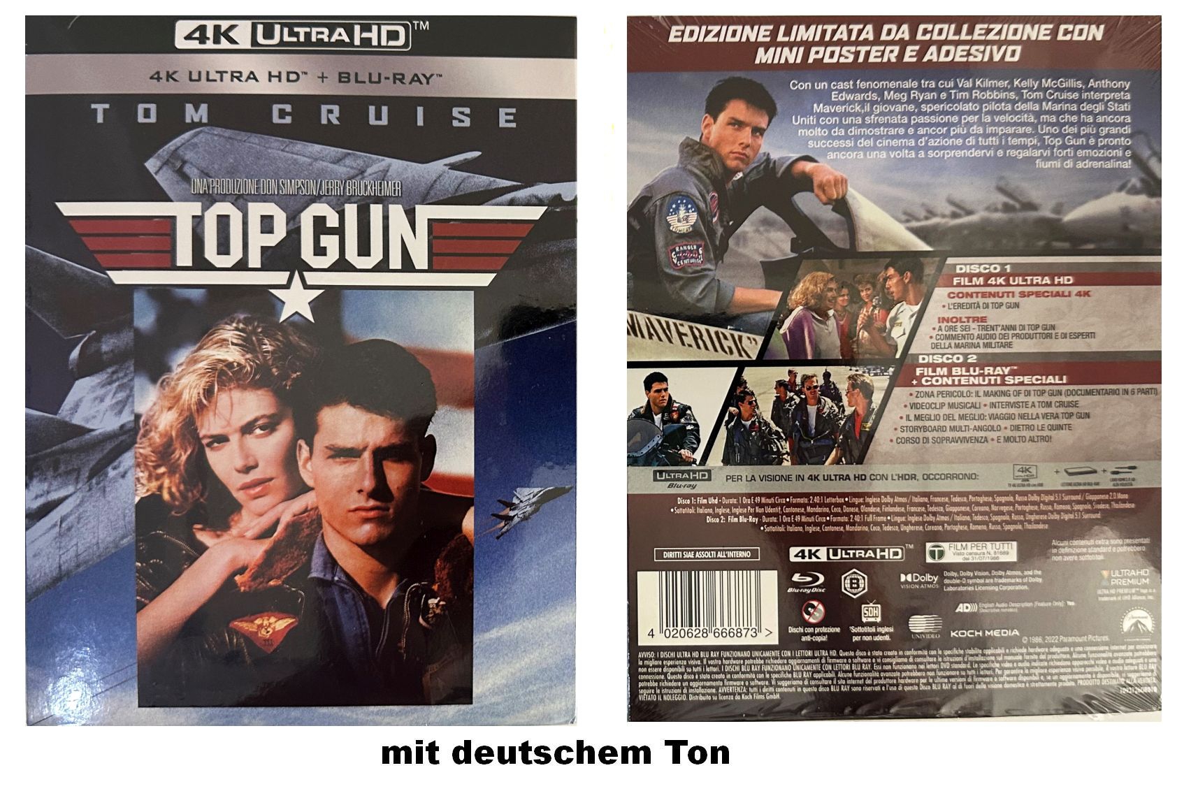Top Gun (4K Ultra HD + BluRay) mit deutschem Ton
