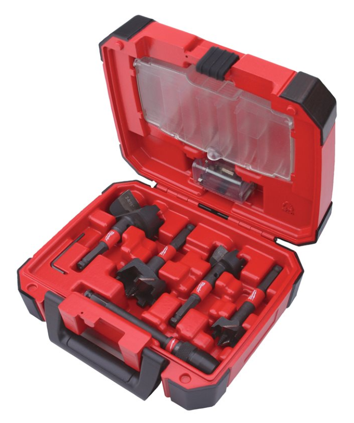 Milwaukee SWITCHBLADE Selbstbohrer Set 5-tlg 35/38/54/65mm Verlängerung 140mm Milwaukee SWITCHBLADE Selbstbohrer Set 5-tlg 35/38/54/65mm Verlängerung 140mm