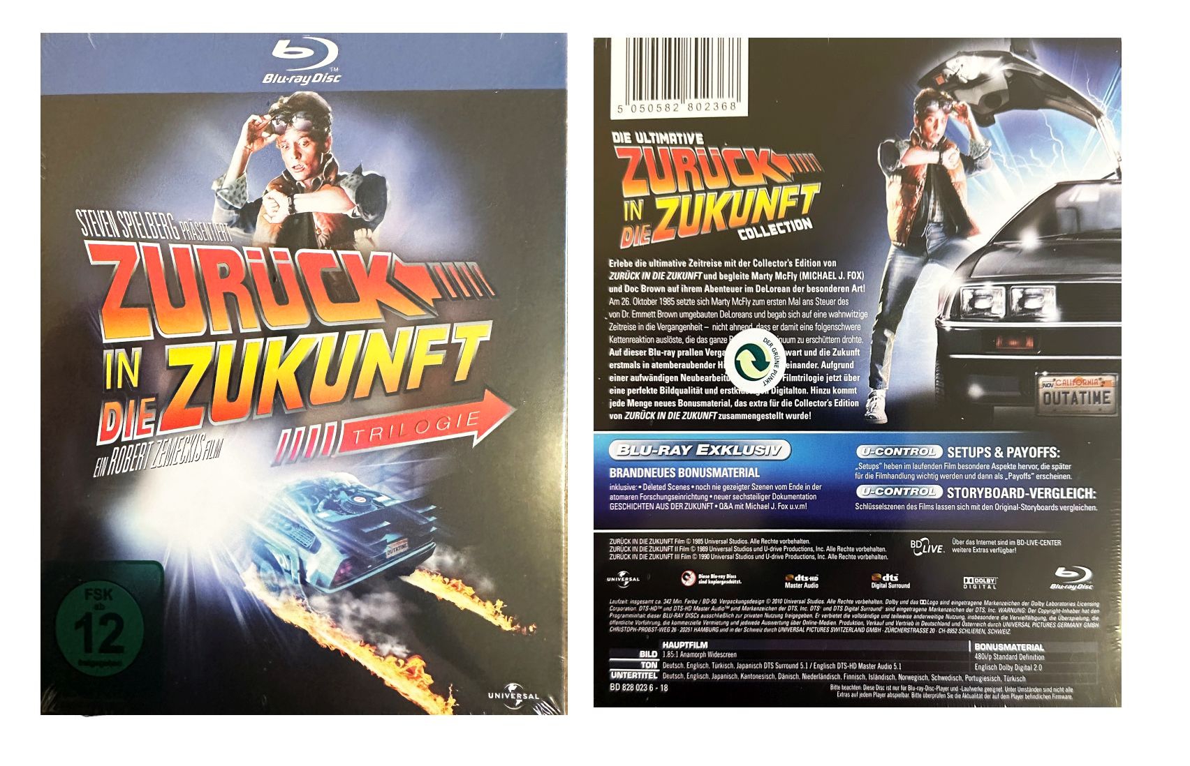 ZURÜCK IN DIE ZUKUNFT - Trilogie (Blu-ray) 3 Disc's DIgipack