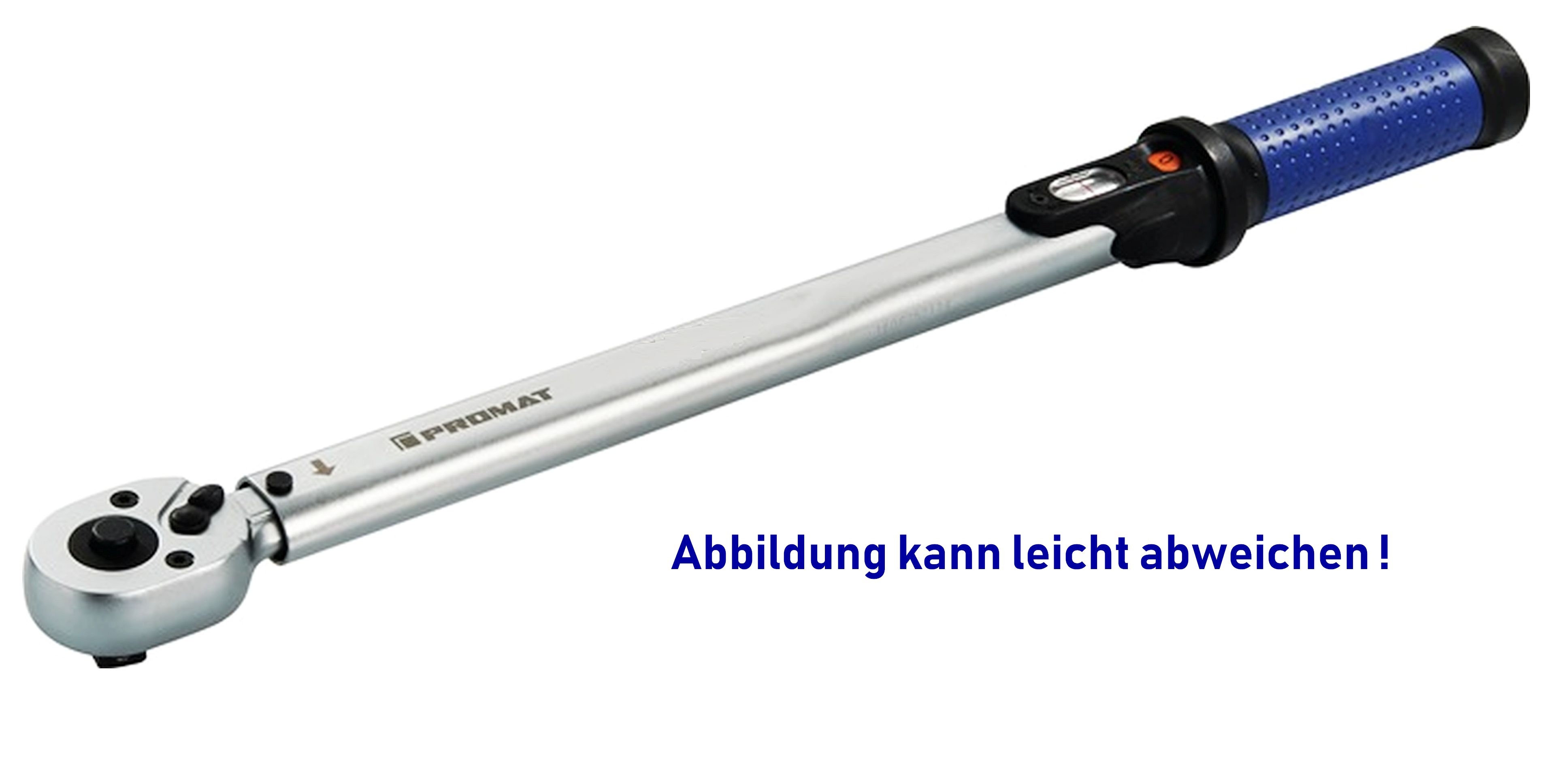 PROMAT Drehmomentschlüssel 1/2" 60-300 Nm mit Durchsteckvierkant
