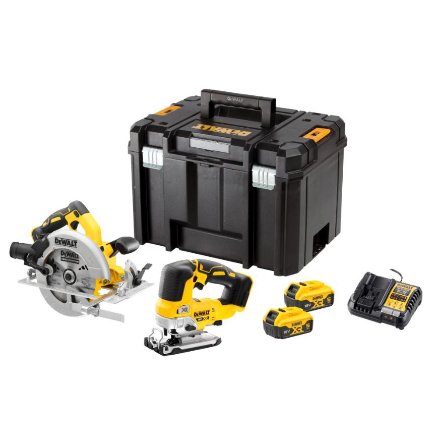 DeWalt DCK2012P2T Akku-Combokit (DCS570+DCS334) inkl. 2xAkku 18V 5Ah im TSTAK DeWalt DCK2012P2T Akku-Combokit (DCS570+DCS334) inkl. 2xAkku 18V 5Ah im TSTAK