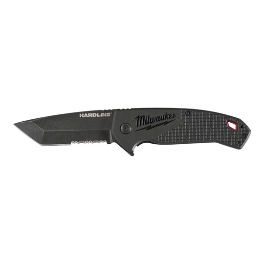 Milwaukee HARDLINE Premium-Klappmesser mit partiellem Wellenschliff Milwaukee HARDLINE Premium-Klappmesser mit partiellem Wellenschliff
