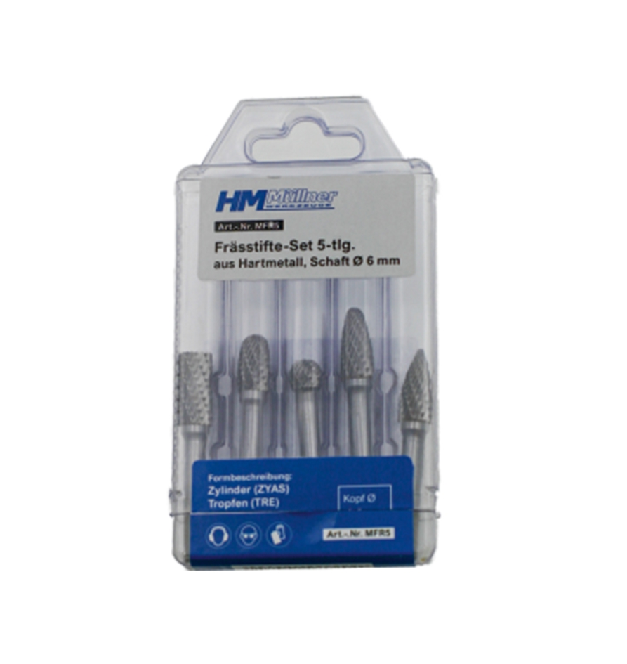 HM Müllner HM-Frässtift-Set, 5-tlg.