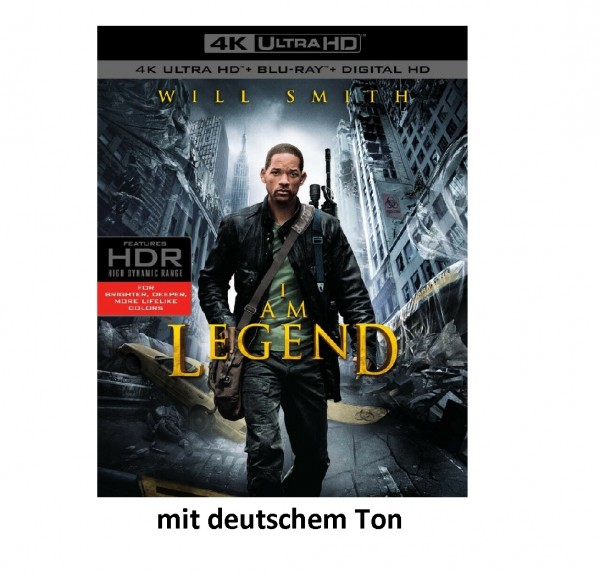 I Am Legend (4K Ultra HD+Blu Ray) Ton Deutsch (Will Smith)