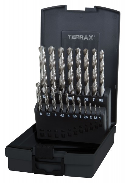 Ruko/TerraX Spiralbohrersatz HSS-G 19 tlg. RoseBox