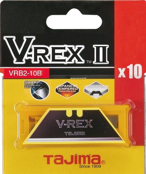 Tajima V-REX TRAPEZKLINGEN Box mit 10 Klingen SB-Karte