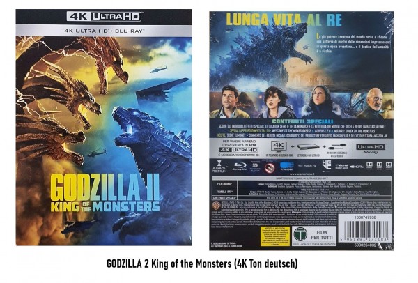 4K Blu-ray GODZILLA 2 (II) (4K Ton Deutsch)