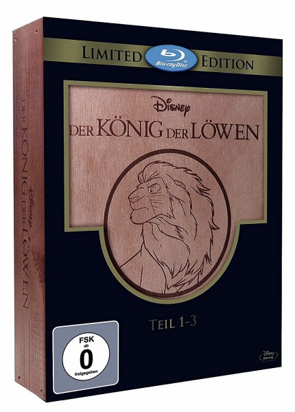 Der König der Löwen TEIL 1-3 (Blu-ray) *Holzbox Limited Edition* Trilogie