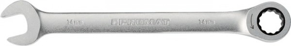 Maulringratschenschlüssel Schlüsselweite 9 mm Länge 143 mm gerade PROMAT