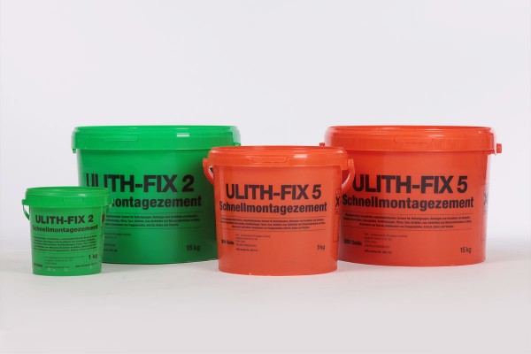 Ulith Fix5 Schnellmontagemörtel 1 kg/ 5kg / 15kg Eimer