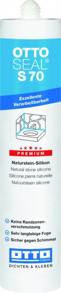 OTTOSEAL S70 310ml-Kartusche Premium-Naturstein-Silikon (neutral vernetzend)